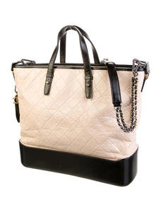 CHANEL AGED CALFSKIN QUILTED GABRIELLE TOTE BAG