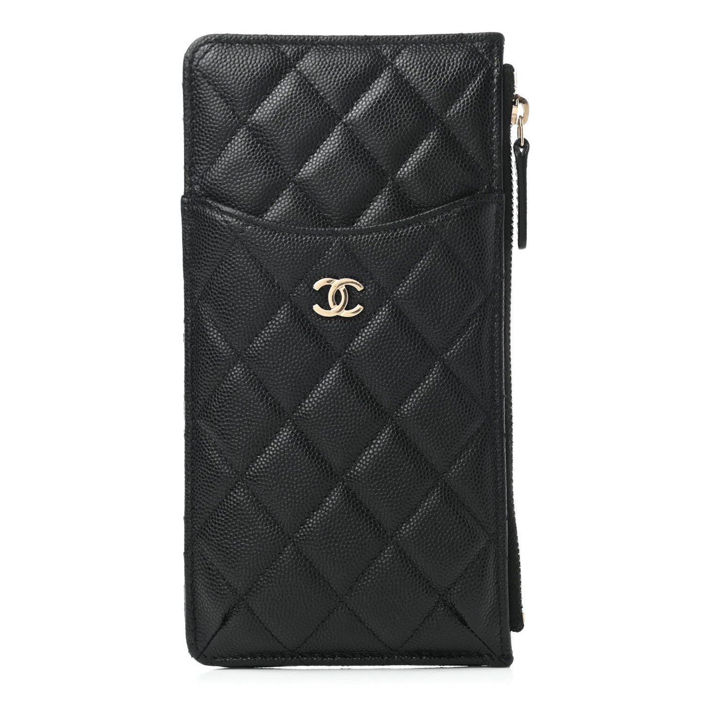 CHANEL CAVIAR QUILTED FLAT MULTI-FUNCTIONAL CASE