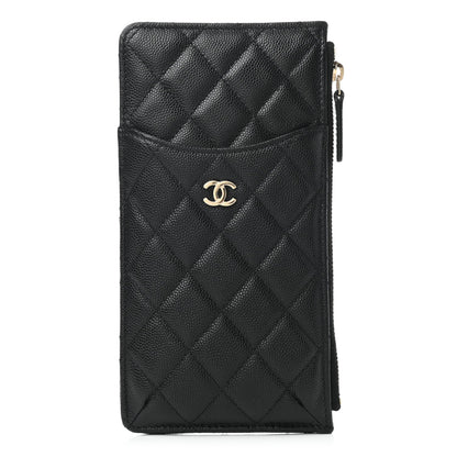 CHANEL CAVIAR QUILTED FLAT MULTI-FUNCTIONAL CASE