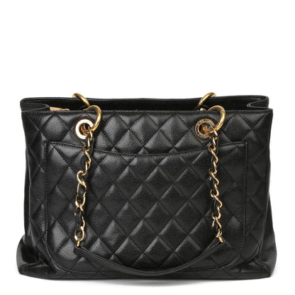 CHANEL CAVIAR QUILTED GRAND SHOPPING TOTE BAG