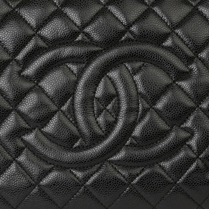 CHANEL CAVIAR QUILTED GRAND SHOPPING TOTE BAG