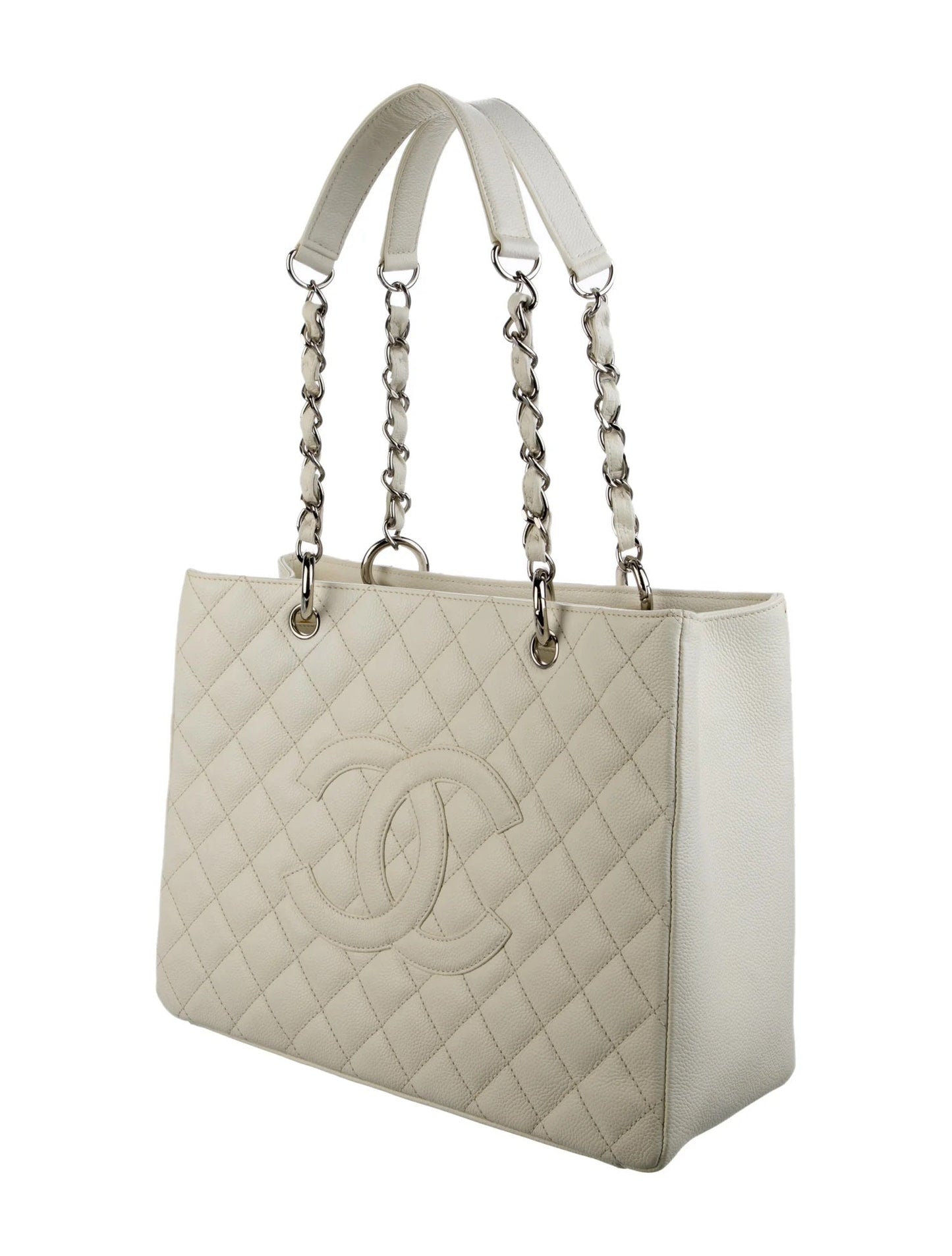 CHANEL CAVIAR QUILTED GRAND SHOPPING TOTE BAG