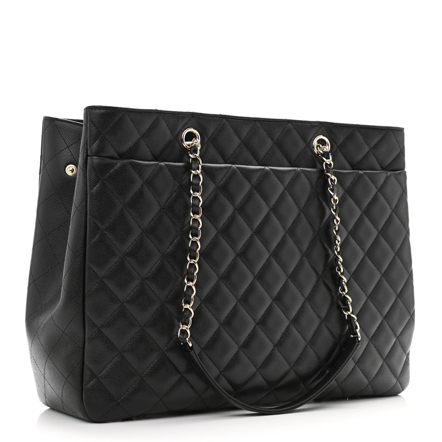 CHANEL CAVIAR QUILTED GRAND SHOPPING TOTE BAG