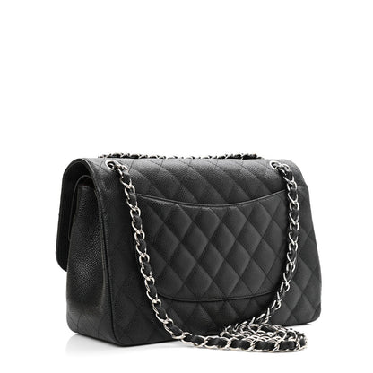 CHANEL CAVIAR QUILTED JUMBO DOUBLE FLAP