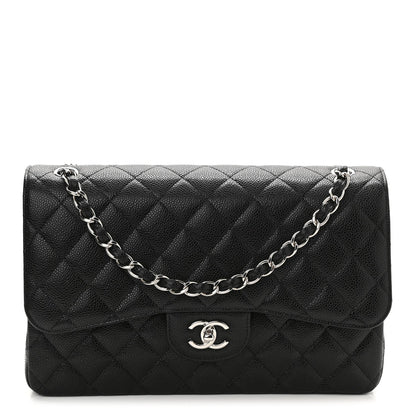 CHANEL CAVIAR QUILTED JUMBO DOUBLE FLAP