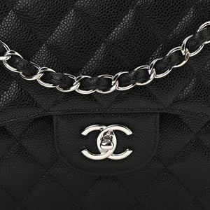 CHANEL CAVIAR QUILTED JUMBO DOUBLE FLAP