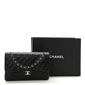 CHANEL CAVIAR QUILTED JUMBO DOUBLE FLAP