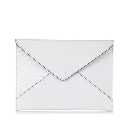 Louis Vuitton Envelope Clutch Electric White Epi