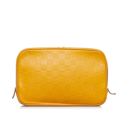 Louis Vuitton Toiletry Pouch Yellow Damier Infini