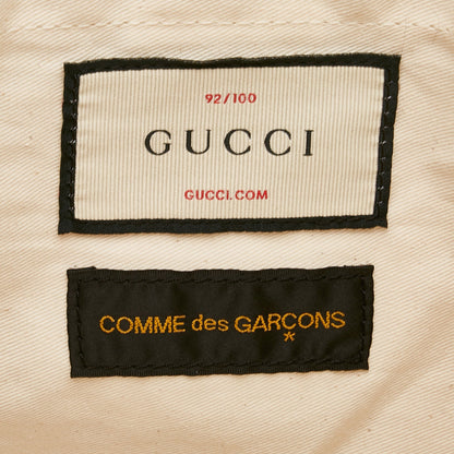 Beige Gucci x COMME des GARCONS Floral PVC Web Shopper Paper Tote