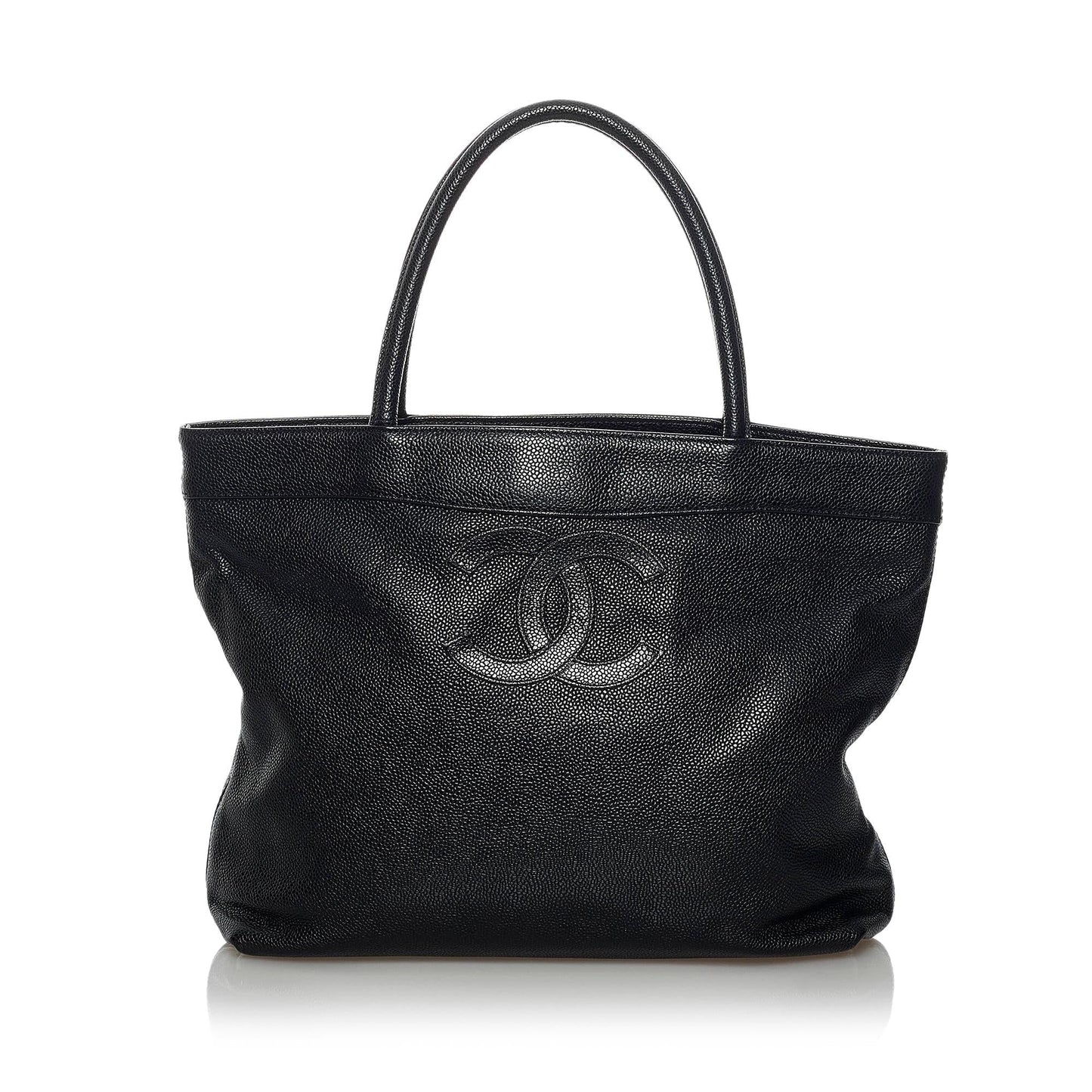 Chanel CC Caviar Leather Tote Bag (SHG-33801)