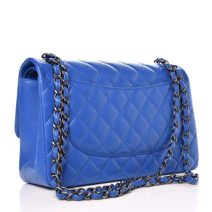 CHANEL Caviar Quilted Jumbo Double Flap