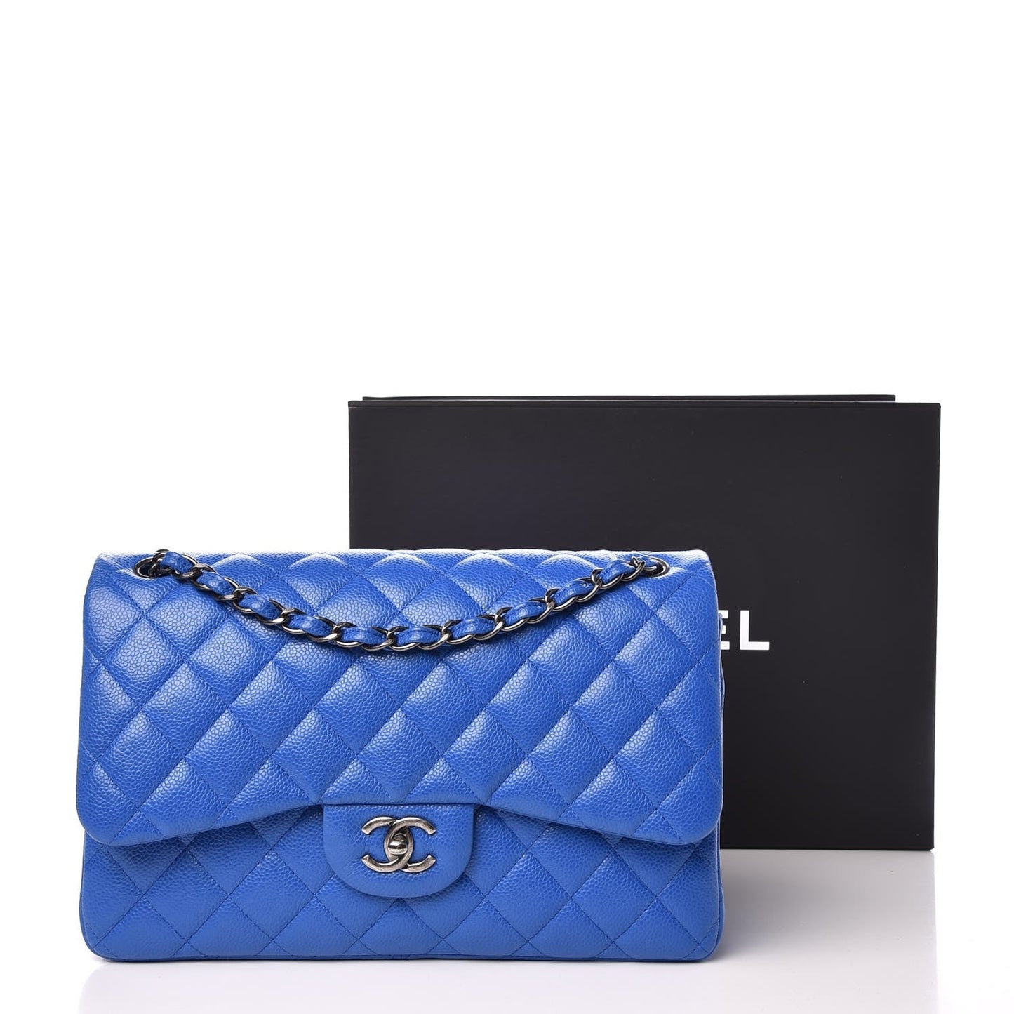 CHANEL Caviar Quilted Jumbo Double Flap