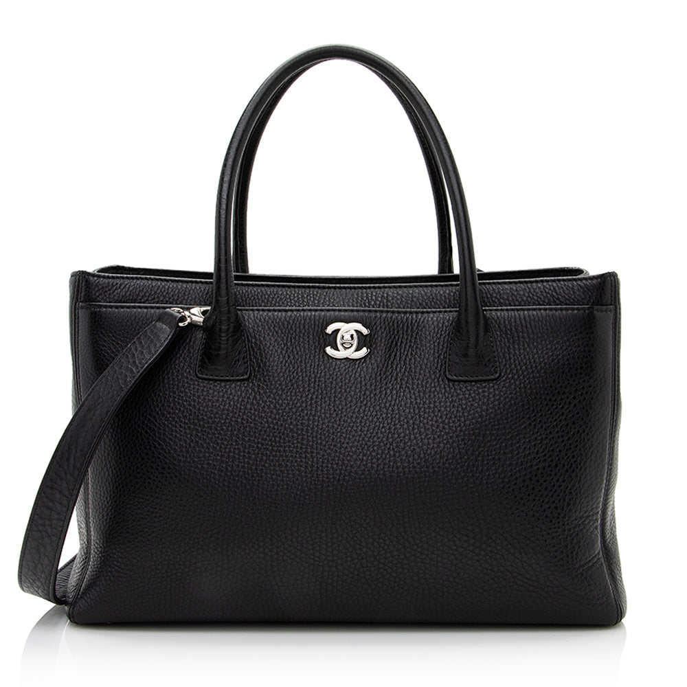 Chanel Caviar Leather Cerf Classic Executive Tote (SHF-21245)