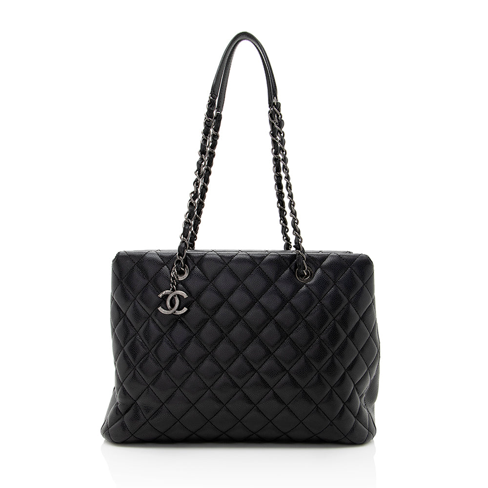 Chanel Caviar Leather City Shopping Tote (SHF-19914)