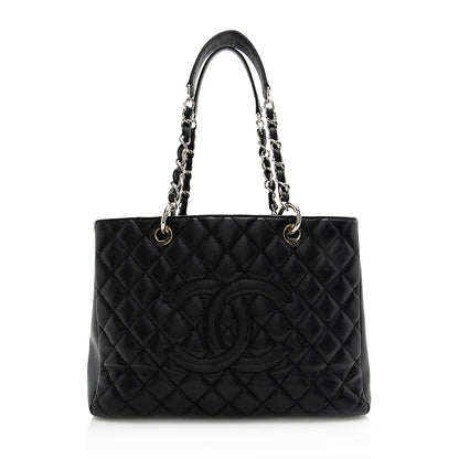 Chanel Caviar Leather Grand Shopping Tote (SHF-21542)