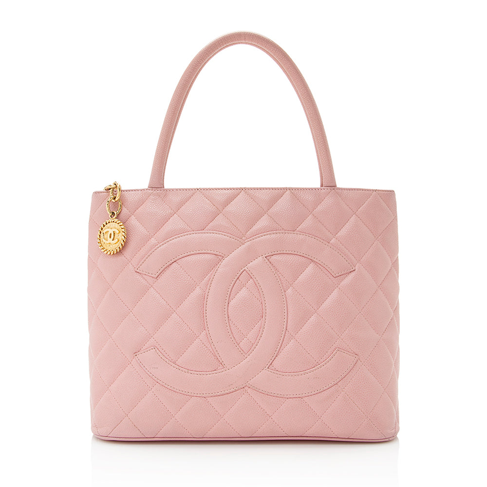 Chanel Caviar Leather Medallion Tote (SHF-20972)