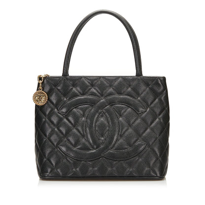 Chanel Caviar Medallion Tote (SHG-36029)