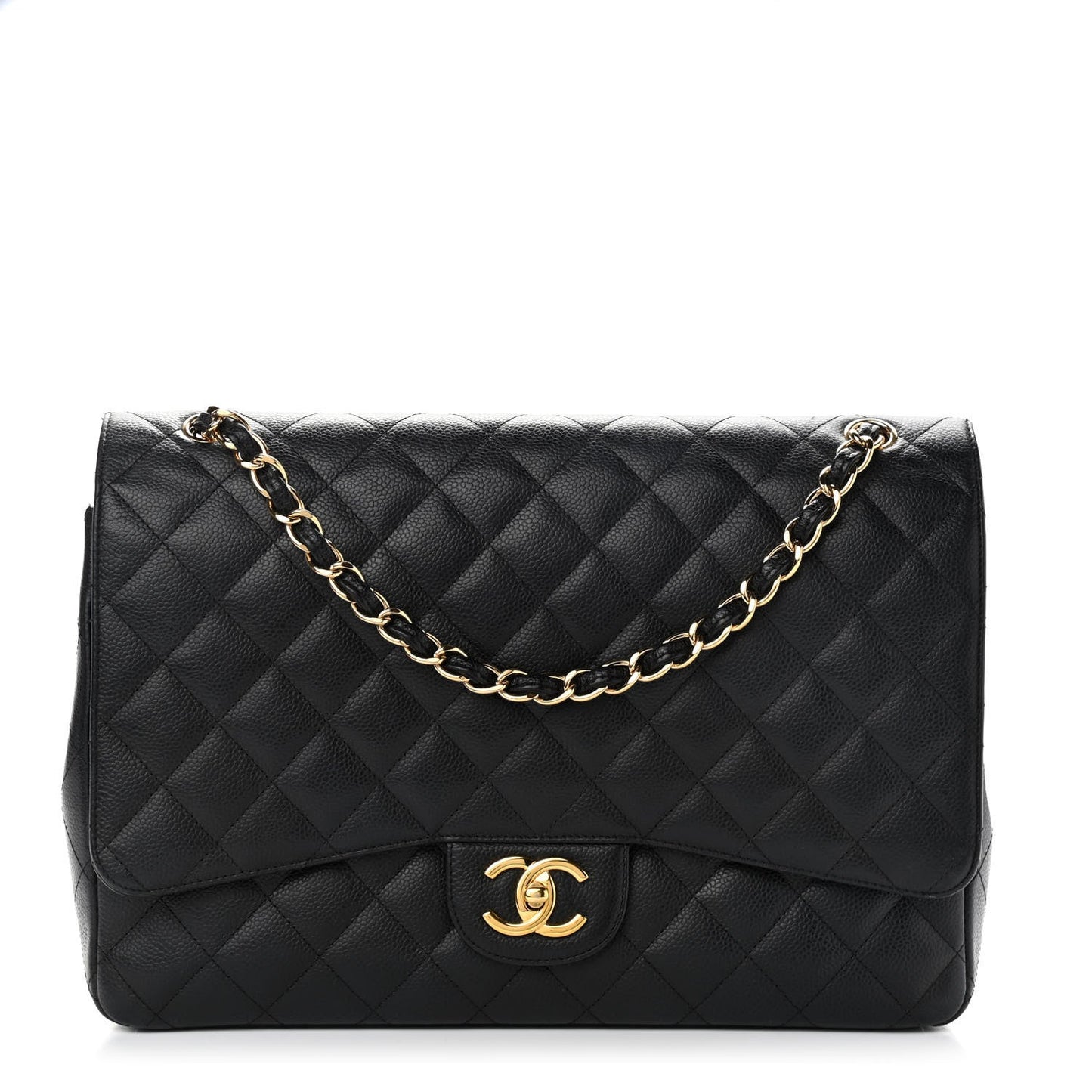 CHANEL CAVIAR QUILTED JUMBO DOUBLE FLAP BAG