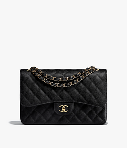 CHANEL CAVIAR QUILTED JUMBO DOUBLE FLAP BAG