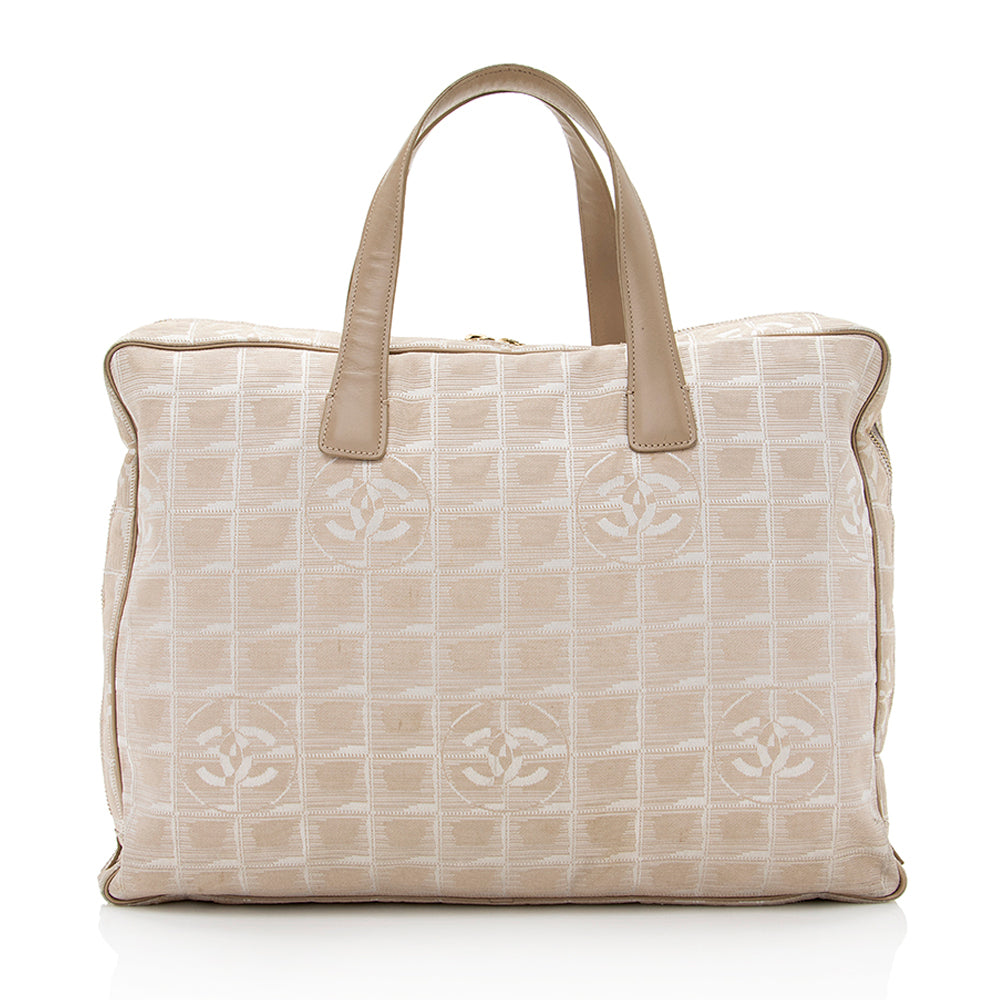 Chanel Nylon Travel Ligne Zip Around Tote (SHF-20593)