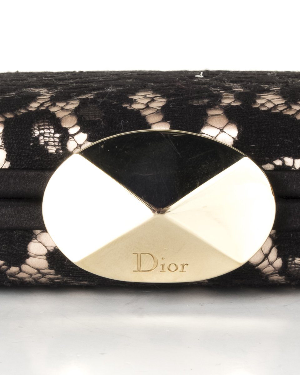 Christian Dior Black Lace Evening Bag