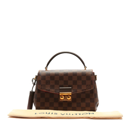 LOUIS VUITTON Croisette Top Handle Bag Damier Ebene