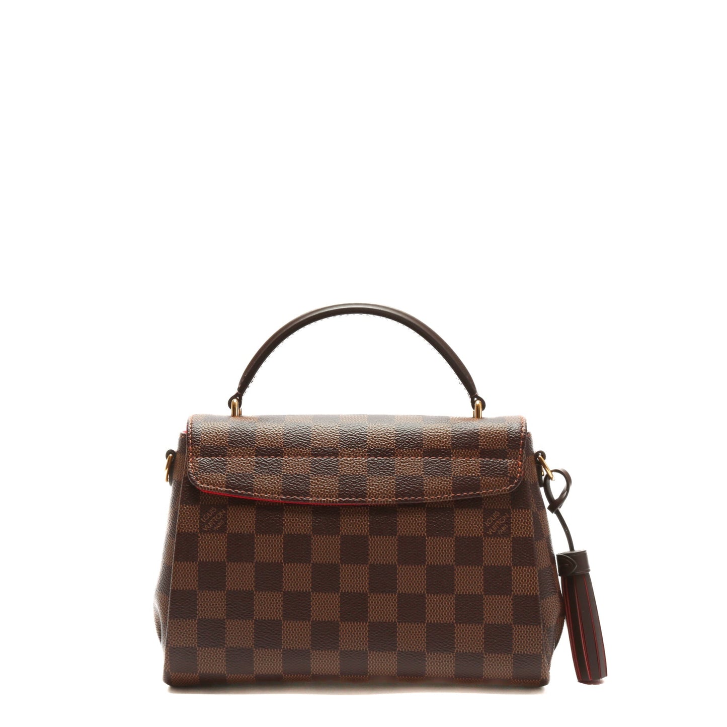 LOUIS VUITTON Croisette Top Handle Bag Damier Ebene