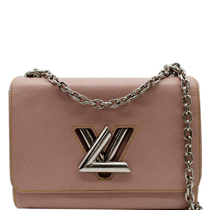 LOUIS VUITTON Twist MM Epi Leather Shoulder Bag Pink