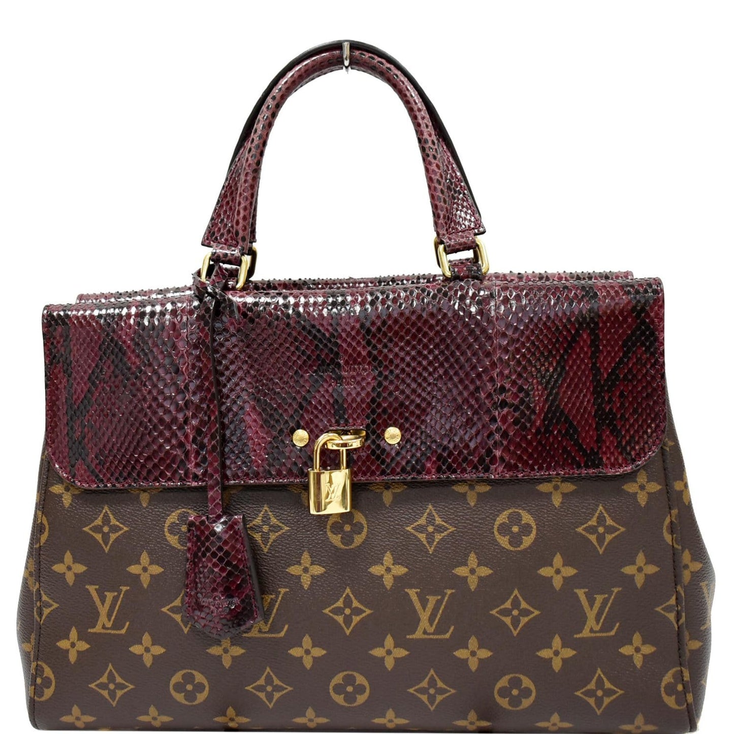 LOUIS VUITTON Venus Monogram Canvas 2way Satchel Bag Brown