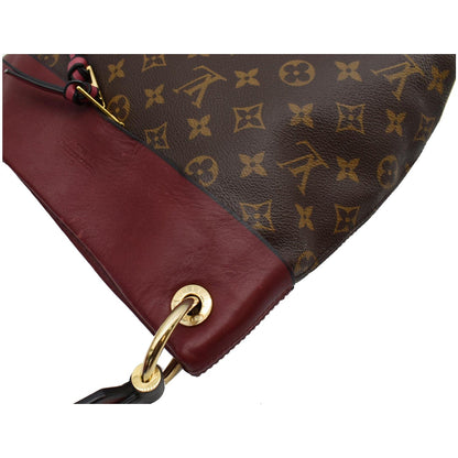 LOUIS VUITTON Tuileries Besace Monogram Canvas Shoulder Bag Rose Bruyere