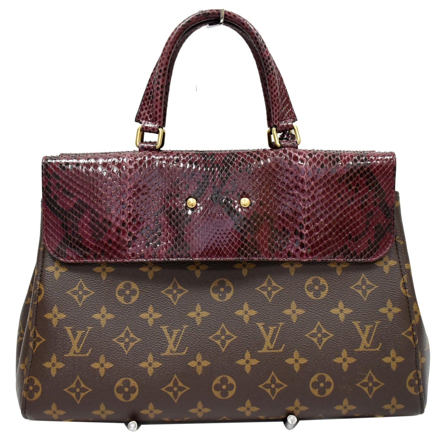 LOUIS VUITTON Venus Monogram Canvas 2way Satchel Bag Brown