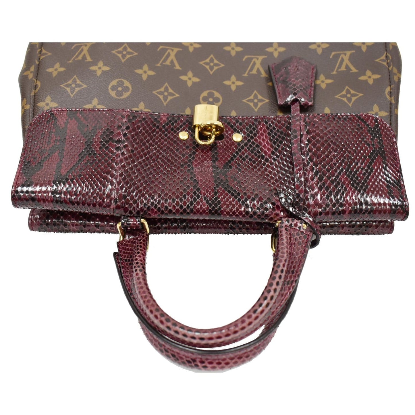 LOUIS VUITTON Venus Monogram Canvas 2way Satchel Bag Brown