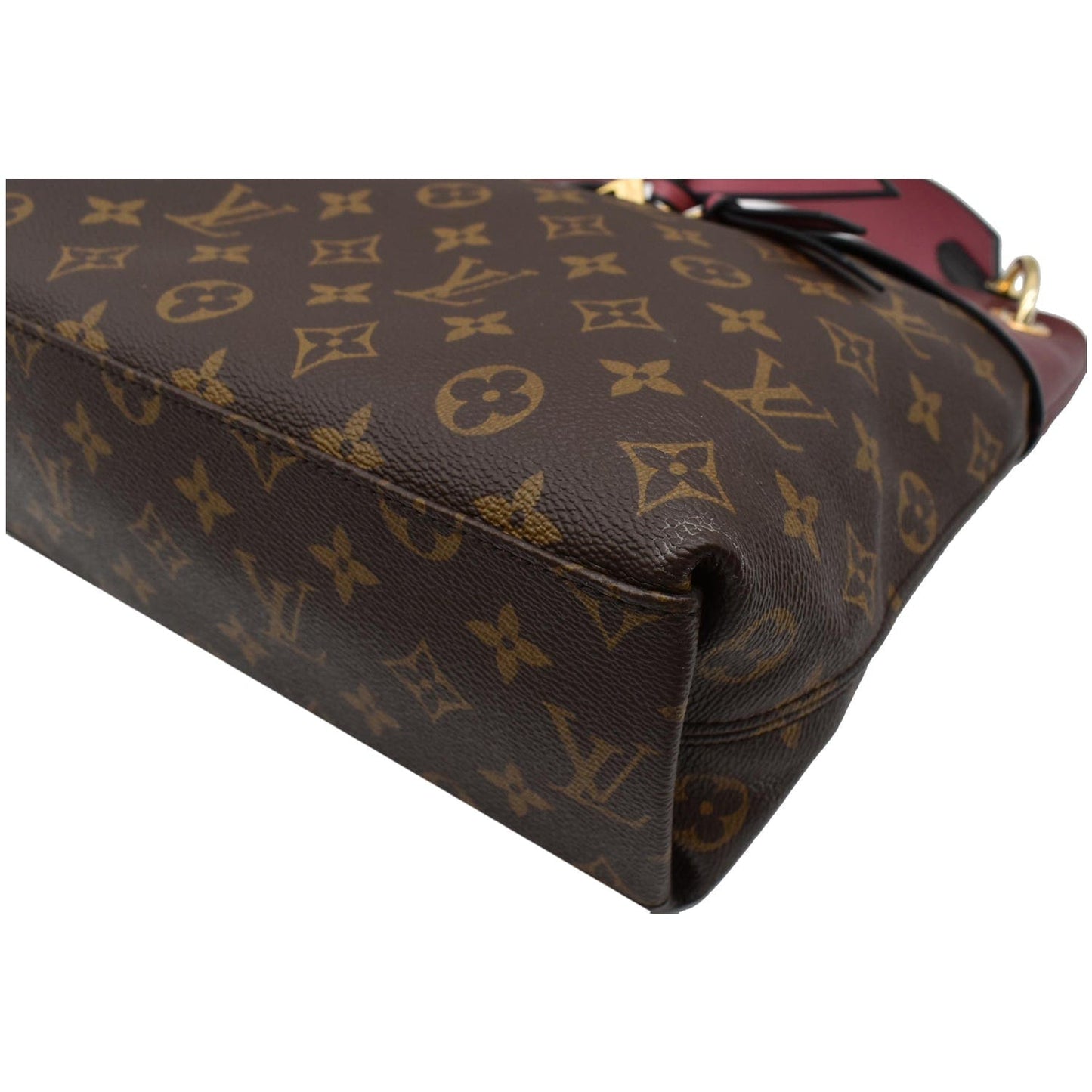 LOUIS VUITTON Tuileries Besace Monogram Canvas Shoulder Bag Rose Bruyere