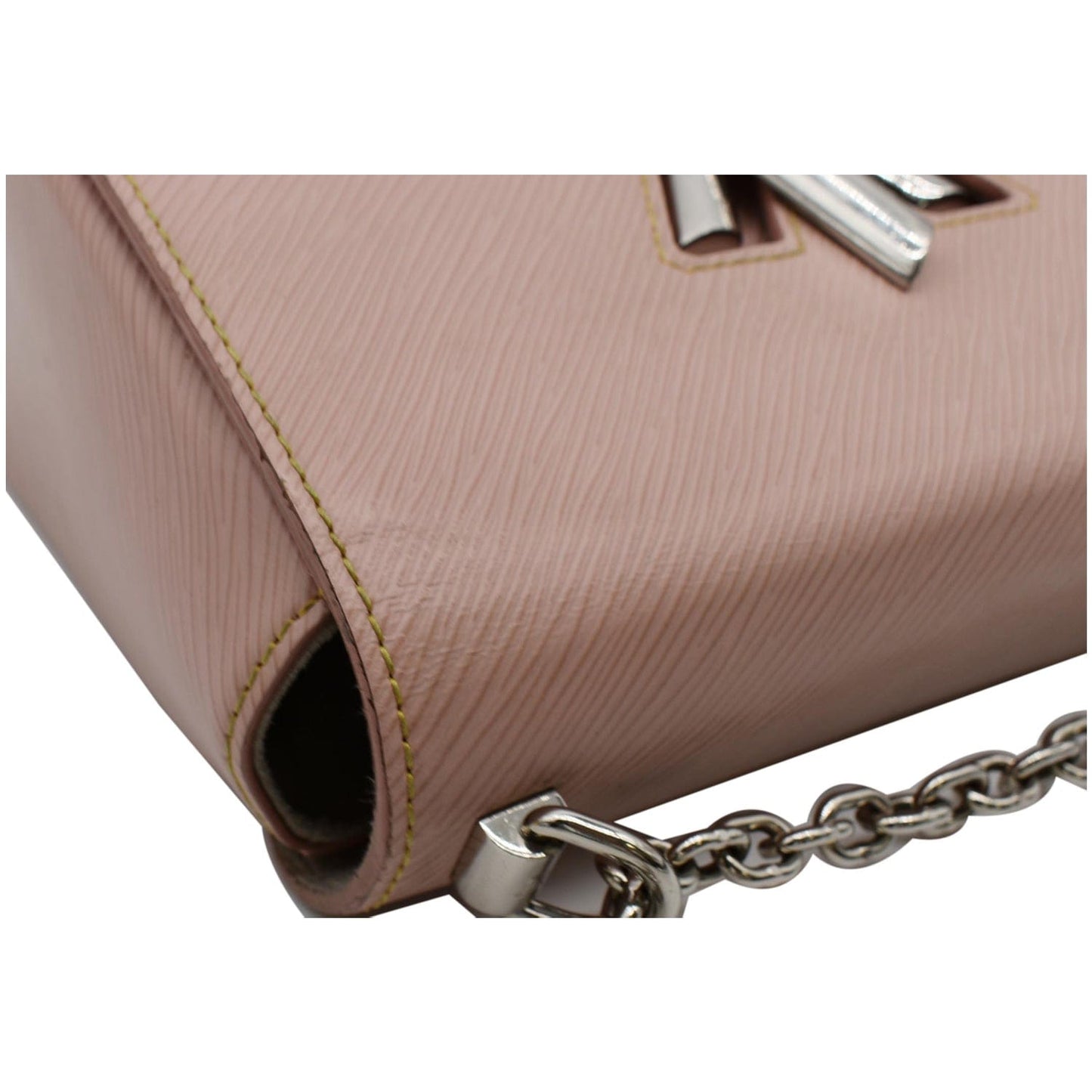 LOUIS VUITTON Twist MM Epi Leather Shoulder Bag Pink