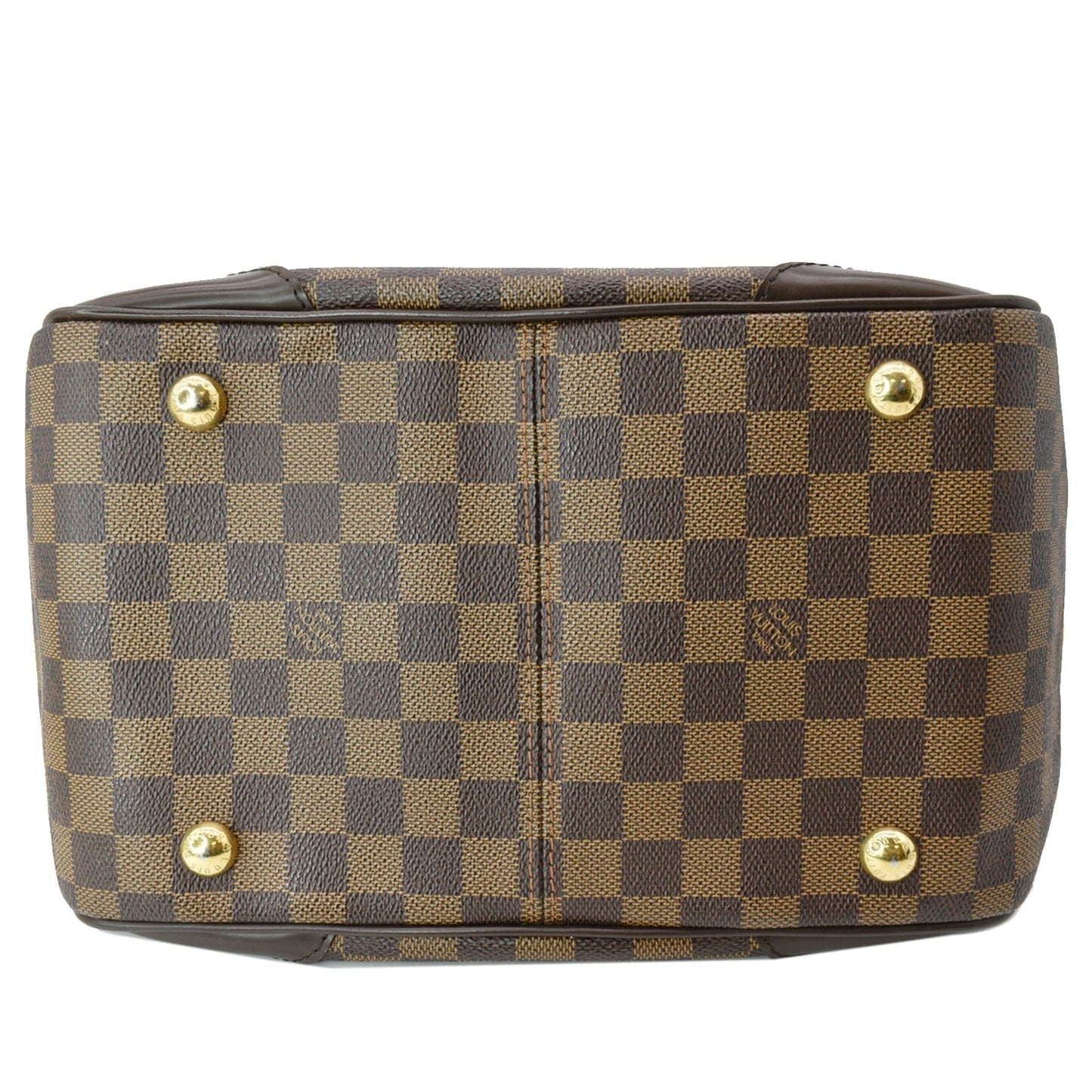 LOUIS VUITTON Verona MM Damier Ebene Shoulder Bag Brown