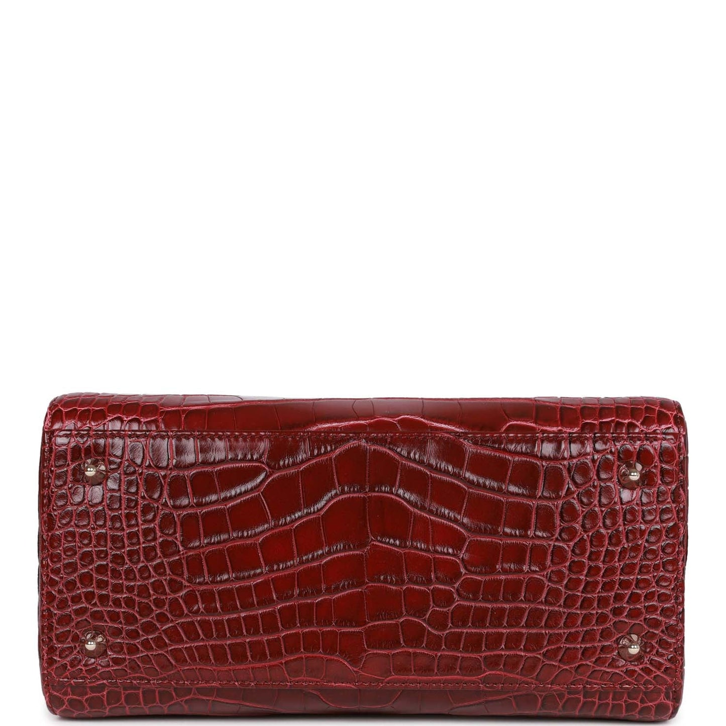 Christian Dior Medium Lady Dior Gradient Red Matte Alligator Light Gold Hardware