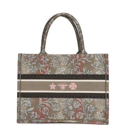 Christian Dior Metallic Multicolor Canvas Medium Book Tote