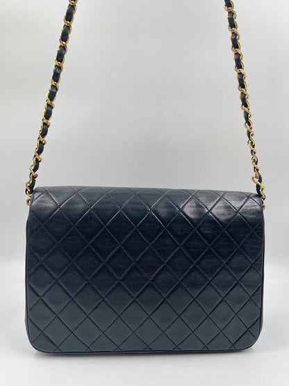 Vintage Chanel Black Single Flap Bag