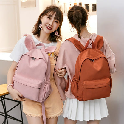 Lovely Rabbit Ear Waterproof Nylon Backpack Bow Women Backpack Female Korean style Schoolbag Travel Mochilas