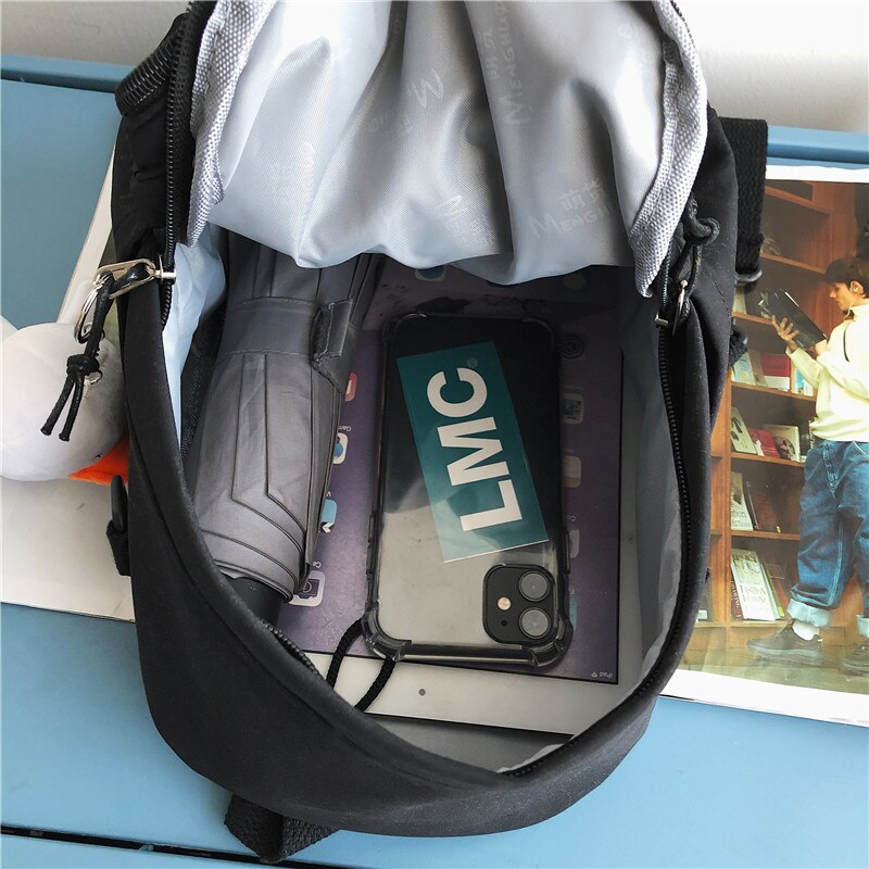 New Lovely Cartoon Printing Multifunctional Mini Backpack Unisex Waterproof Nylon Travel Bag Daily Backpack for Teenagers