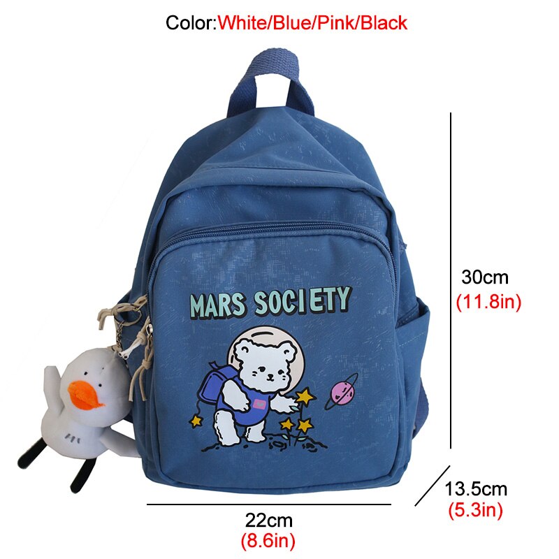 New Lovely Cartoon Printing Multifunctional Mini Backpack Unisex Waterproof Nylon Travel Bag Daily Backpack for Teenagers