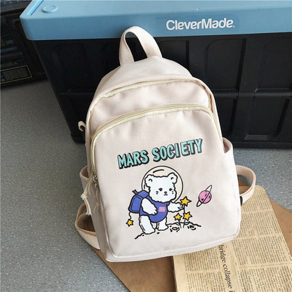 New Lovely Cartoon Printing Multifunctional Mini Backpack Unisex Waterproof Nylon Travel Bag Daily Backpack for Teenagers