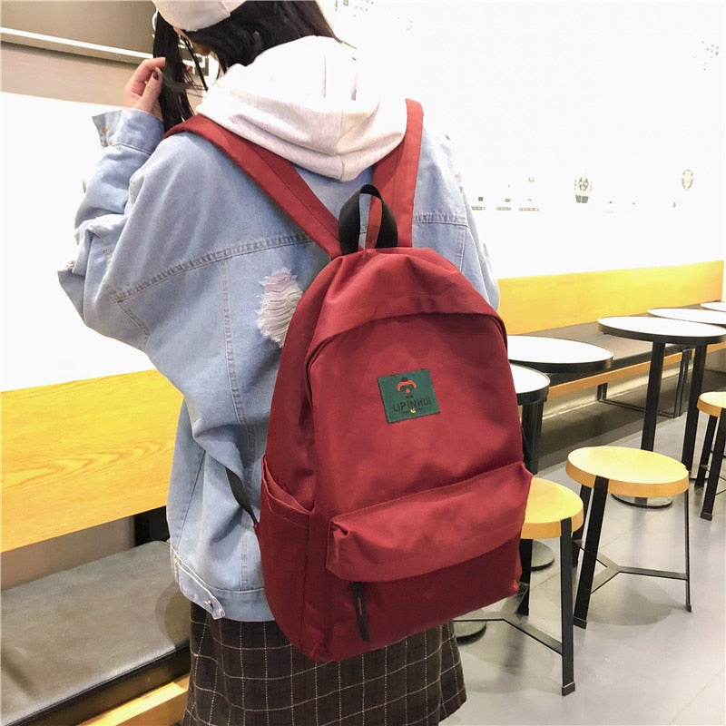 Waterproof Nylon Backpack for women College students'schoolbags Large Capacity Backpacks Travel Bags For Teenager Mochila