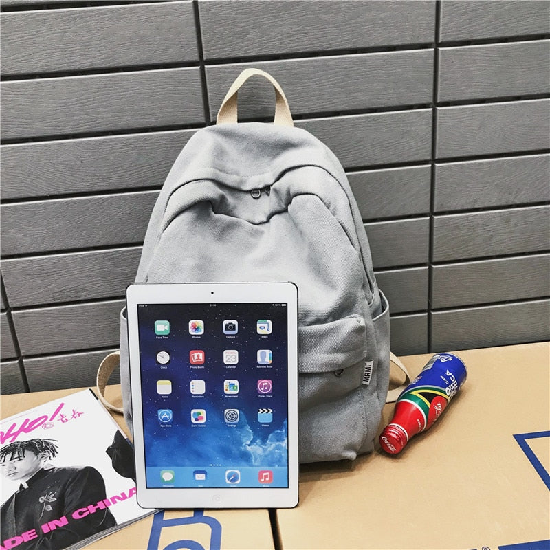 Women Canvas Backpack Female Large capacity travel bag Student School Bag for Teenager Girls Shoulder Bags Ladies Mochila