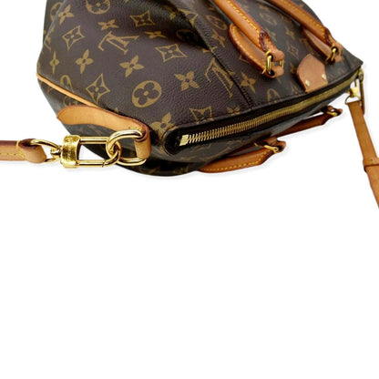 LOUIS VUITTON Turenne MM Monogram Canvas 2 Way Shoulder Bag Brown