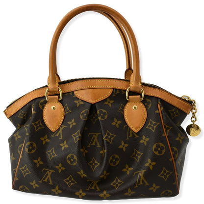 LOUIS VUITTON Tivoli PM Monogram Canvas Satchel Bag Brown