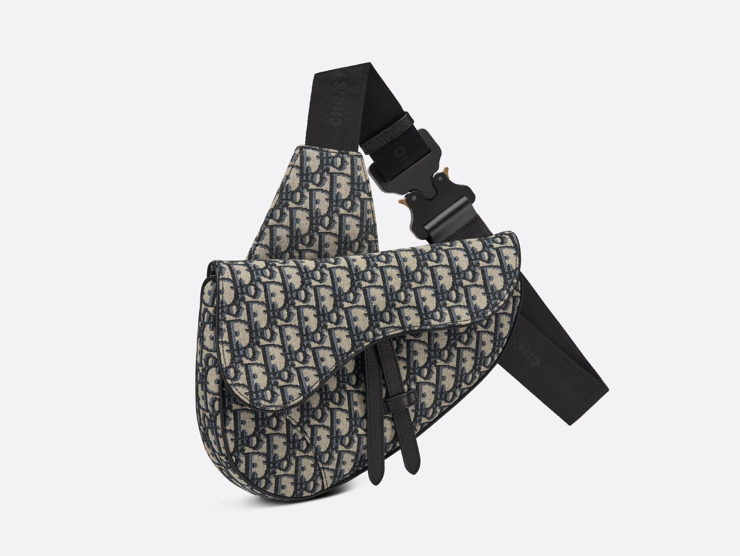 CHRISTIAN DIOR OBLIQUE JACQUARD SADDLE BAG