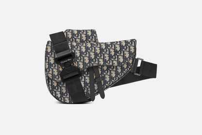 CHRISTIAN DIOR OBLIQUE JACQUARD SADDLE BAG