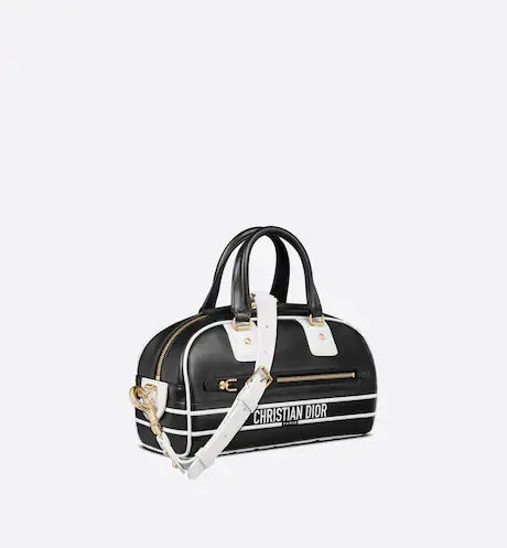 CHRISTIAN DIOR SMALL DIOR VIBE ZIP BOWLING BAG